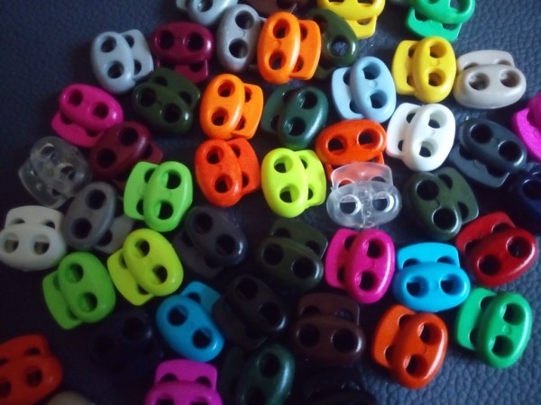 Small two-cord shoelace-brakes - various colors Oranžová neon