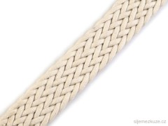 Braided straps 25 mm wide - various shades Šedá