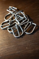 Buckle on a leash, welded, 26x36 mm, nickel 12035