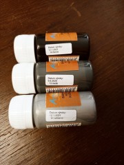 Acrylic paints - black / gray / silver shades