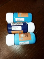 Acrylic paints - blue/ turquise shades